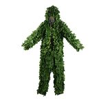 3D Green Leaf Hooded Ghillie Suit