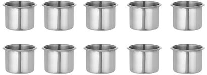 Brybelly GCUP-001 Lot of 10 Drop-in Stainless Steel Cup Holder (Small)