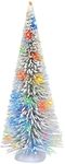 Department 56 Village Accessories Frosted Sisal Tree Lit Figurine, 11.42 Inch, White