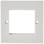 Knightsbridge NET2GWH 2G Modular Faceplate - White