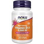 NOW Vitamin D-3 5,000 IU,240 Softge