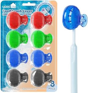 UCEC Toothbrush Covers, Toothbrush Covers for Travel, Toothbrush Protector Cover for Travel, Camping, Bathroom, School, Business, 8 Pack