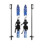 COLOR TREE Toddler Skis with Poles 