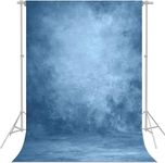 econious Photography Backdrop.1.5x2.2m Abstract Blue Portrait Backdrops for Photography, Studio Props Photo Backdrops, with Rod Pocket (Backdrop Only)