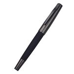 Hongdian 6013 Matte Black Fountain Pen Black Medium Nib with Metal Pen Box Set