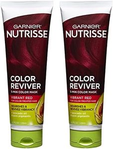 Garnier Hair Color Nutrisse Color Reviver 5 MIN Color Mask, Vibrant Red for Color Treated Hair to Nourish & Revives Vibrancy (For Auburn Reds), 4.2 Fl Oz, 2 Count (Packaging May Vary)