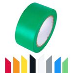 GTSE 50mm x 33m, Green, PVC Vinyl Floor Tape, 1 Roll, Safety Marking Tape, 0.15mm Thick, Suitable for Dance Floors, Gyms, Warehouse, Sports Industry