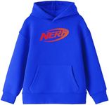 Nerf Logo Long Sleeve Royal Blue Boy’s Hooded Sweatshirt -XL