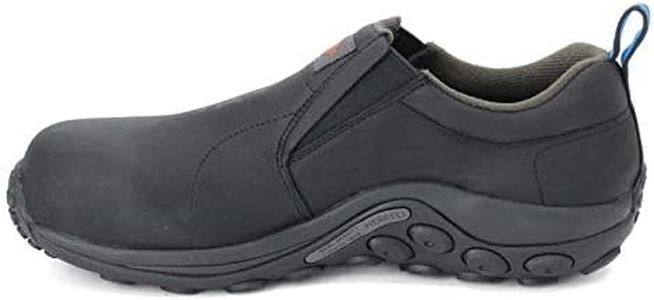 Merrell Work Jungle Moc Leather Composite Toe, Black, 10.5 US