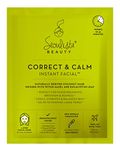 Seoulista Beauty® Correct & Calm Instant Facial™ 25ml | Soothing Face Sheet Mask For Oily and Combination Skin | Dermatologist Created Korean Skin Care | Infused with Witch Hazel Eucalyptus Leaf