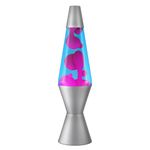 LAVA Lamp - 14.5"- The Original Motion Lamp - Pink and Blue Liquid with Silver Base - Item #2102