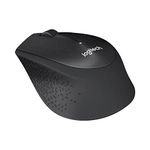 Logitech B330 SILENT PLUS Wireless Mouse, 2.4GHz with USB Nano Receiver, 1000 DPI Optical Tracking, 2-year Battery Life, Compatible with PC, Mac, Laptop, Chromebook - Black