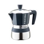 Pedrini MyMoka Induction Coffee Maker, 3 Cups, Night Blue, Product From italy- 150 ml; Moka Pot/Mocha Pot compatible with a stovetop and induction Pan from Pedrini- Italy