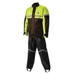 Nelson-Rigg Stormrider Rain Suit (Black/High Visibility Yellow, Large)