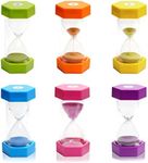 6 Pcs Colorful Hourglass Sandglass 