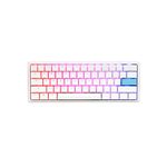 Ducky ONE 2 V2 Mechanical Keyboard with RGB Light|Zodiac Space Bar|Cherry MX Blue Switch|Mini Layout (61 keys)|Anti-Ghosting 4-layer PCB|PBT double-shot keycaps|(Pure White,DKON2061ST-CUSPDWWT2)