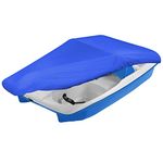 iCOVER Pedal Boat Cover, Fits 3 or 5 Person Pedal Boat Water Proof Heavy Duty Boat Cover, Blue