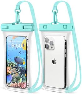 CITAMAMA Funda Impermeable Móvil, [2 Piezas] Universal Bolsa Estanca Móvil [Frontera sin Costuras 3D] Funda Agua Movil Waterproof Phone Case para iPhone 15 Pro MAX 14 Pro 13 Ultra, hasta 6,9''