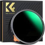 K&F Concept 77mm Variable ND Filters ND2-ND400 (1-9 Stops) HD Adjustable Neutral Density 28 Multi-Layer Coatings AGC Glass Grey ND400 for Camera Lens (Nano-X Series)