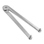 Universal Adjustable Angle Grinder Wrench Pin Spanner Locknut Wrench for Backing Pads on Angle Grinder and Round Nuts with Drilled Holes