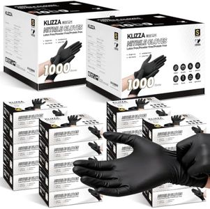 KLIZZA Black Nitrile Disposable Gloves - 2000Ct, Small