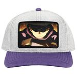 Bioworld Satoru Gojo Sublimated Unisex Embroidered Patch Snapback Hat for Men Women White, White, One Size