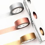MT Washi Masking Tape - Kamoi Paper Washi Adhesive Tape - 15mm * 7m (Metallic)