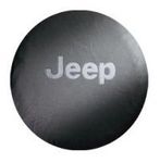 JEEP SPARE TIRE COVER MOPAR GRAY JEEP LOGO P255/75R17 OEM NEW 82209951AB