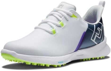 FootJoy Women's Fj Fuel Sport Golf Shoe, Navy White Green, 5 UK