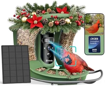 Birdfy 2 Smart Bird Feeder with Camera, Dual-Lens (2K+1080P) Camera for Live Streaming & Close-Up Photos, AI Identifies Bird Species, Solar-Powered Backyard Birdwatching Gift