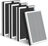 4 Pack JF260 Filter Replacement Compatible with JF260 Air Purifier, Made for JF260 Replace Air Purifiers Filter Air Cleaner, 3-in-1 Pre-Filter, H13 True HEPA and Activated Carbon Filtration System