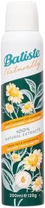 Batiste Naturally Dry Shampoo - Plant-Powered - Absorbs Oil & Instantly Refresh your Hair - 100% Natural Extracts - No Dyes or Sulphates - No white residue - Hair Care - Hair & Beauty Products- Light Scent Green Tea & Chamomile - 200ml