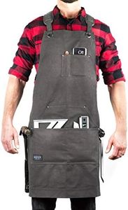 Hudson Durable Goods - Deluxe Edition (Grey) - Waxed Canvas Tool Apron