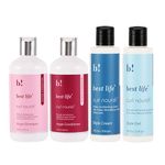 Best Life Curl Nourish Products Argan oil Wash & Style Bundle | for Dry, Color-treated, Curly, Wavy & Coily Hair (1000 Ml (Pack of 4))