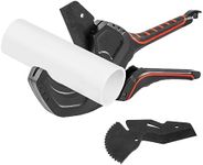 DUEBEL PVC Pipe Cutter ABS Cable Trunking Cutter Ratchet Cable Cutters Pipe PVC Cutter PEX Tubing Plastic Pipe Cutter Conduit Plastic Tube Cutter Plumbers Tools Hose Cutter Tool (2.95inch Black 75mm)