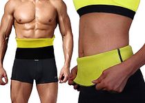 DreamAds Sweat Slim Belt PO2 I Stretchable Tummy Trimmer I Tummy Shaper for Women & Men I Shapewear for Belly I Body Shaper Belt for Stomach I Fitness Belt for Exercise & Workout I Color: Black