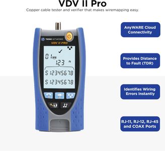 TREND Networks VDV II Pro Cable Tester – Voice, Data, Video Network Tool