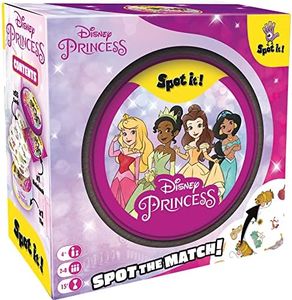 Zygomatic Spot It! Disney Princess Card Game | Fast-Paced Symbol Matching Observation Game | Visual Game | Fun Family Game for Kids and Adults | Age 4+ | 2-8 Players | Avg. Playtime 15 Mins | Made