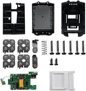 18V PCB Circuit Board with Li-ion Power Tools Battery Case 10 Cells Replacement for Makita BL1830 BL1840 BL1850B-2 BL1845 BL1815 BL1820 BL1860B LXT-400 Plastic Shell（Not Battery） 4Ah-5Ah-6Ah