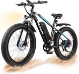 VARUN Electric Bike for Adults - 26"x4.0" Fat Tire Electric Mountain Bike with 48V Removable Battery - Lockable Suspension E-Bike for All Terrains Up to 28+MPH, 65+ Miles