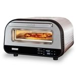 Unold Luigi 68816 Electric Indoor Pizza Oven - Up to 12" with 32cm Pizza Stone - Improved Maximum Temperature (450°C) -1700W - LCD Display - Touch Controls and Adjustable Timer - 240V