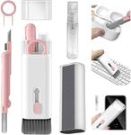 Genteel 7 in 1 Electronic Cleaning Kit for | airpod Cleaning kit | Laptop Cleaning kit| Screen Dust Brush Including Soft Swipe Airpod Cleaner Pen, Key Puller and Spray Bottle