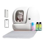 PETKIT Self Cleaning Cat Litter Tray, PURA MAX Automatic Cat Litter Tray with PURA AIR, 76L Large Capacity, Odor Control, APP Control xSecure Robot Litter Box for Multiple Cats with Mat & Liners