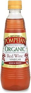 Pompeian Gourmet Organic Red Wine Vinegar, Unfiltered & Unpasteurized, Perfect for Marinades, Salad Dressings & Sauces, 16 FL. OZ.