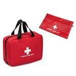 Gute First Aid Empty Kit,2 Pcs First Aid Bags,Medicine Bags,Small Portable Emergency Bag,Medicine Storage Bag for Home,Office,Camping,Boat,Car,Travel,Outdoor(Bag Only)