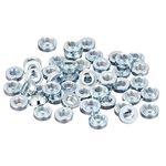 uxcell Self -Clinching Nuts,#8-32 x 0.12-Inch Carbon Steel with Zinc Plating Rivet Nut Round Head Steel Metal Sheet Mounting Hardware Fastener 50pcs