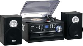 Jensen JTA475B 3-Speed Turntable with CD, AM/FM Stereo Radio, Cassette and Remote