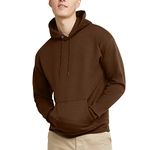 Hanes Men's Hoodie, EcoSmart Fleece Hoodie, Hooded Sweatshirt for Men, Army Brown, X-Large