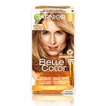 Garnier Belle Color Permanent Hair Dye, 73 Dark Golden Blonde, 100% Grey Coverage, Enriched with Argan Oil and Wheat Germ Oils - 1 Application, Packaging may vary