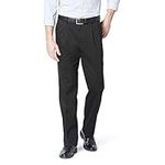 Dockers Men's Classic Fit Easy Khaki Pants - Pleated (Standard and Big & Tall), Black, 46W x 32L